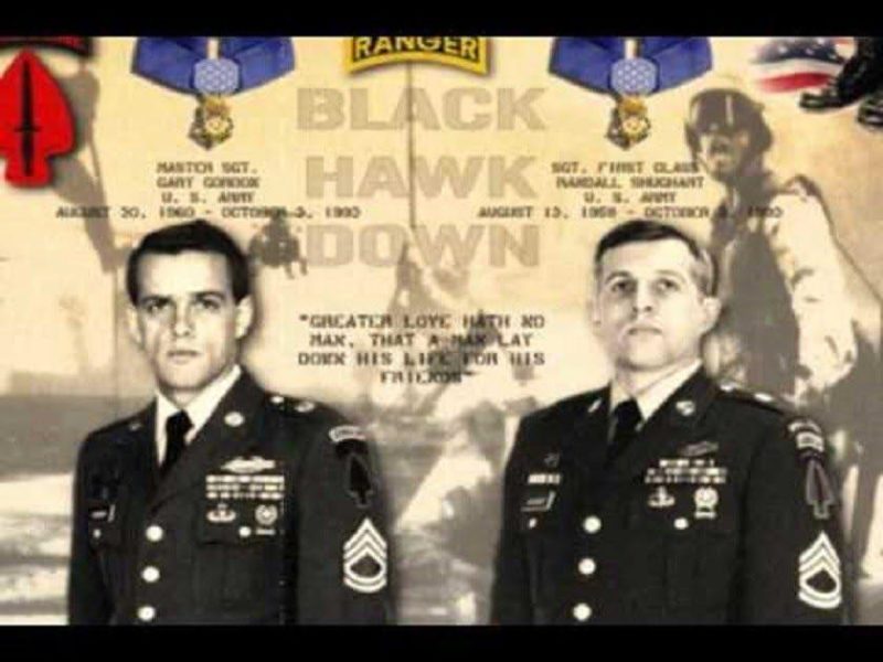 Gary Gordon and Randy Shughart, two Delta Force snipers who have been awarded Medal of Honor for his actions during the 1st Battle of Mogadishu in Somalia on October 3, 1993