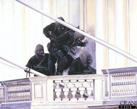 Operation NIMROD: Siege of Iranian embassy in London, 1980 John McAleese and his team on the balcony