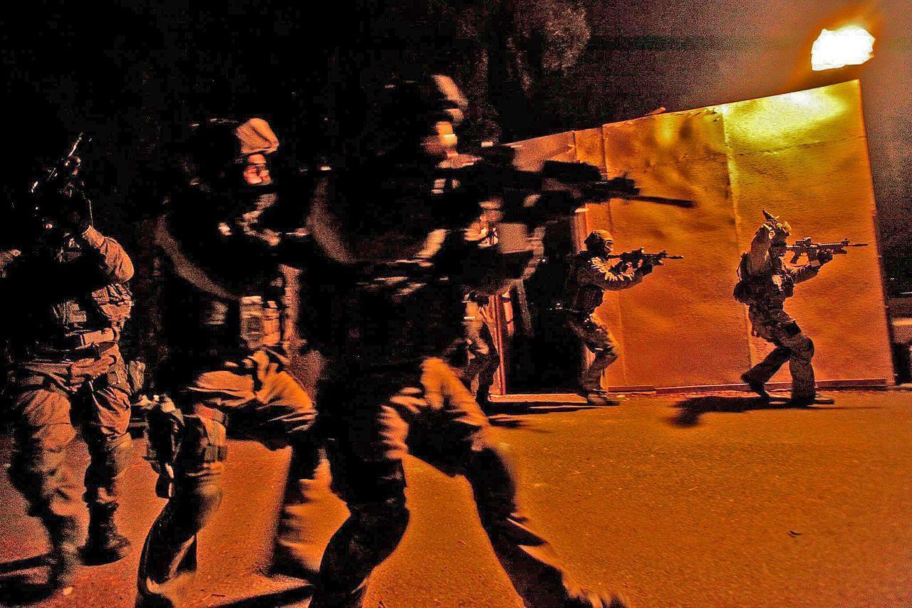 YAMAM operators during a take-over raid over a terrorist in Ramallah in 2017