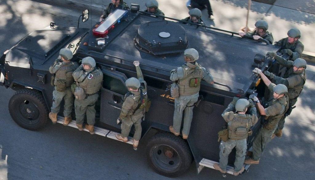 LASD SEB operators rolling on their SWAT truck