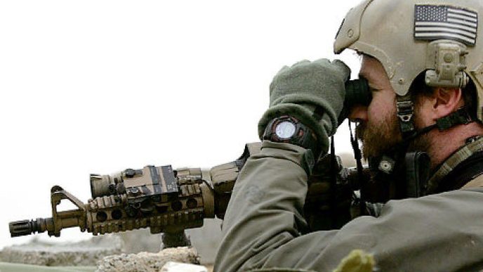 US Navy SEAL on the frontline