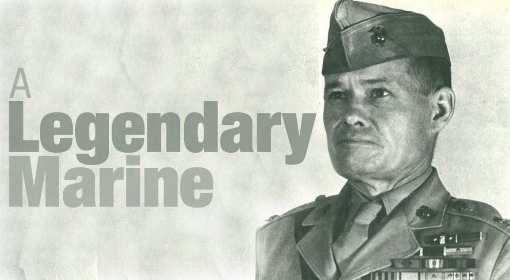 Lieutenant General Lewis ‘Chesty’ Puller as the most decorated marine in the US Marines Corps history