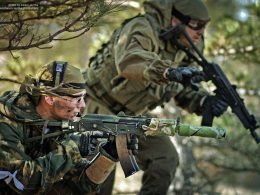 Spetsnaz operators with AK-74U assault rifles