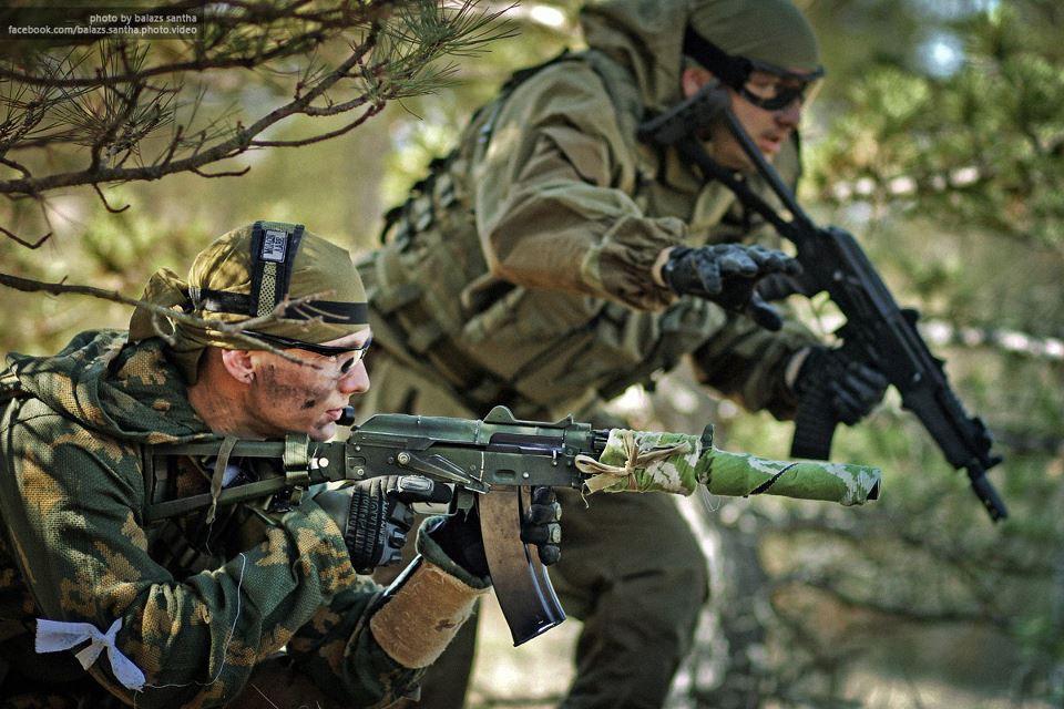 Spetsnaz operators with AK-74U assault rifles