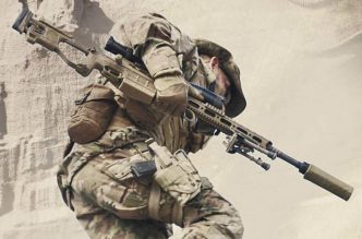 special forces operator armed with Sako TRG M10 Sniper Weapon System