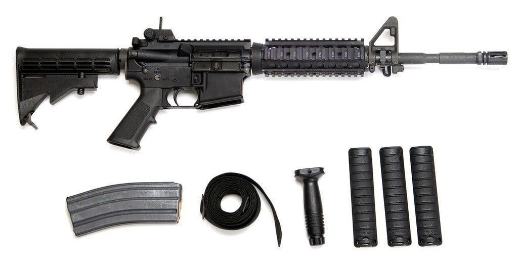 M4 Carbine with magazine and collapsable stock