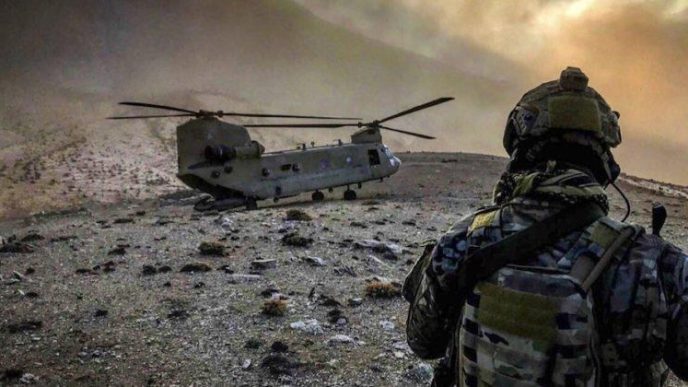 83rd Expeditionary Rescue Squadron observes a U.S. Army CH-47 Chinook