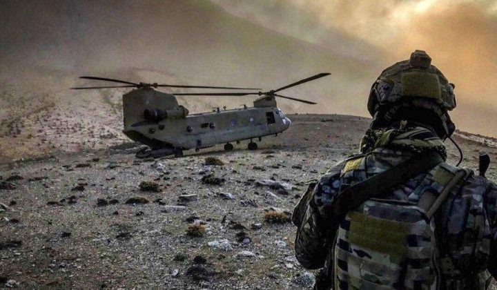 83rd Expeditionary Rescue Squadron observes a U.S. Army CH-47 Chinook