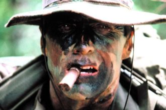 Clint Eastwood as Marine Sgt. Highway in movie Heartbreak Ridge in 1986