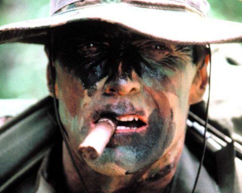 Clint Eastwood as Marine Sgt. Highway in movie Heartbreak Ridge in 1986