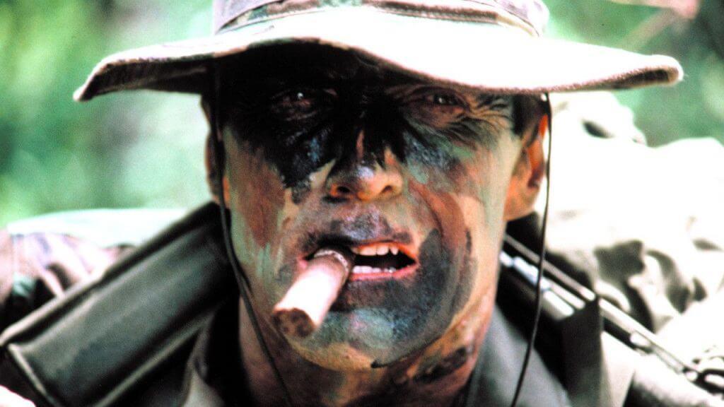 Clint Eastwood as Marine Sgt. Highway in movie Heartbreak Ridge in 1986