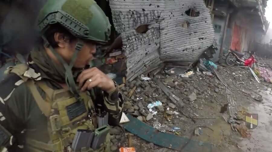 Battle of Marawi Helmet Cam
