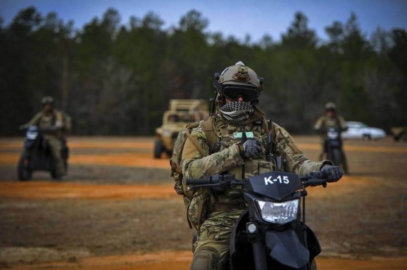 Delta Force / CAG operator on its motorbike