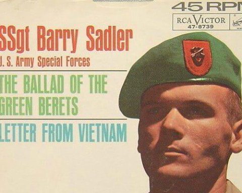 SSgt Barry Sadler, a famous Green Beret, the author of the song