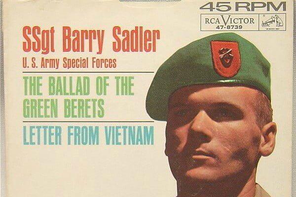 SSgt Barry Sadler, a famous Green Beret, the author of the song