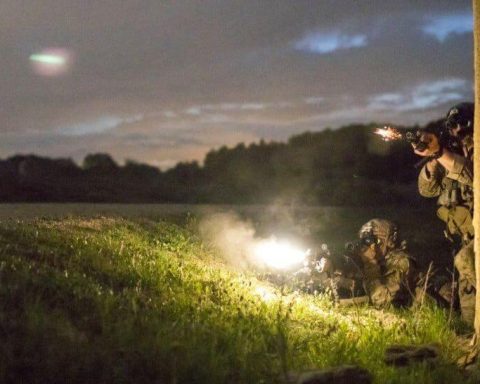 U.S. Army Rangers suppressive fire