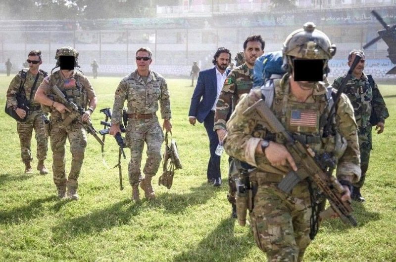 Delta Force operators provide personal security for General Austin Miller; During his arrival to Kunduz Province, Afghanistan, 2019