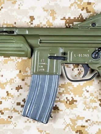 CETME Model L was Spanish assault rifle chambered in 5.56 mm caliber