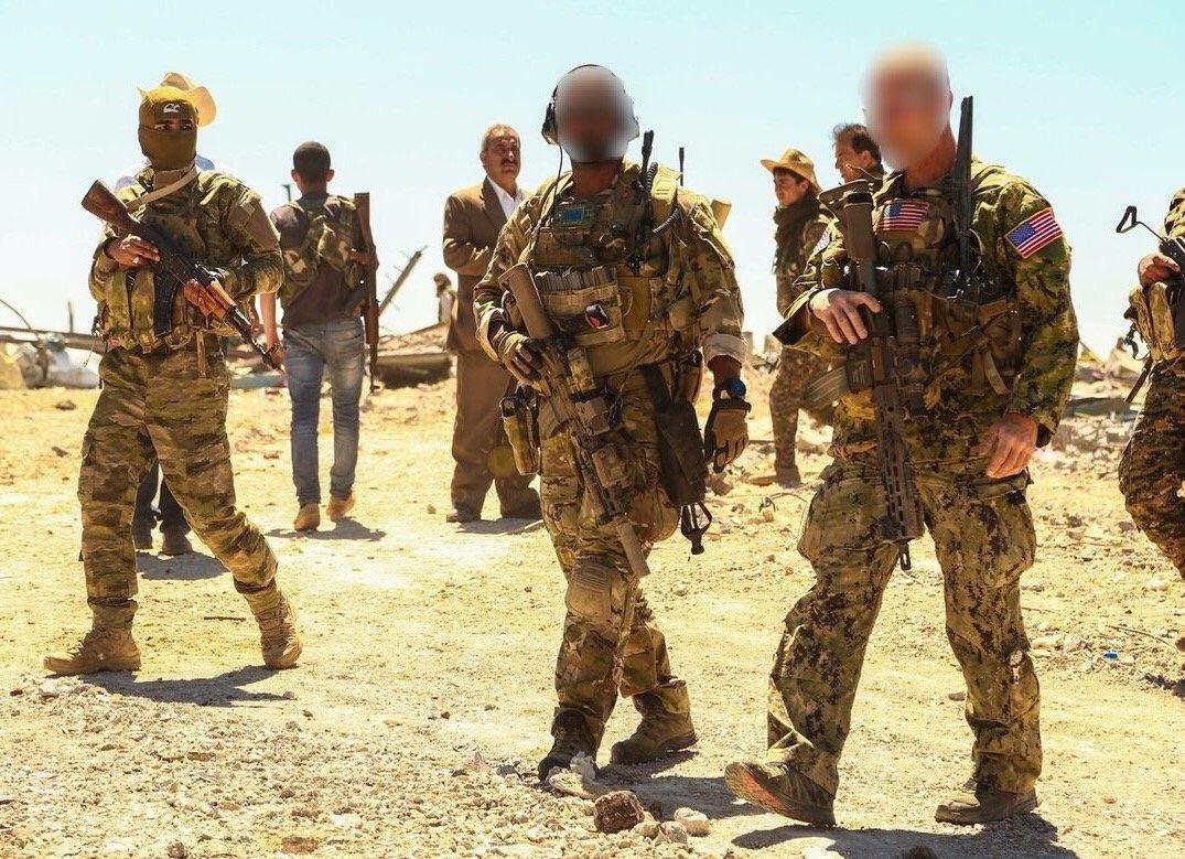 What gear, training, and missions do Delta Force use/do: Two Delta Force (1st SFOD-D) operators alongside the Kurdish forces at undisclosed location