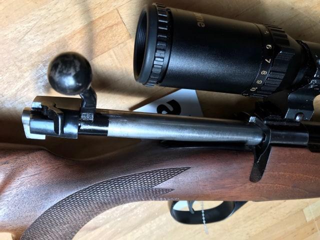 Musgrave Model 90 L with scope and modified Mauser bolt system