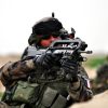 French soldier armed with FAMAS bullpup assault rifle