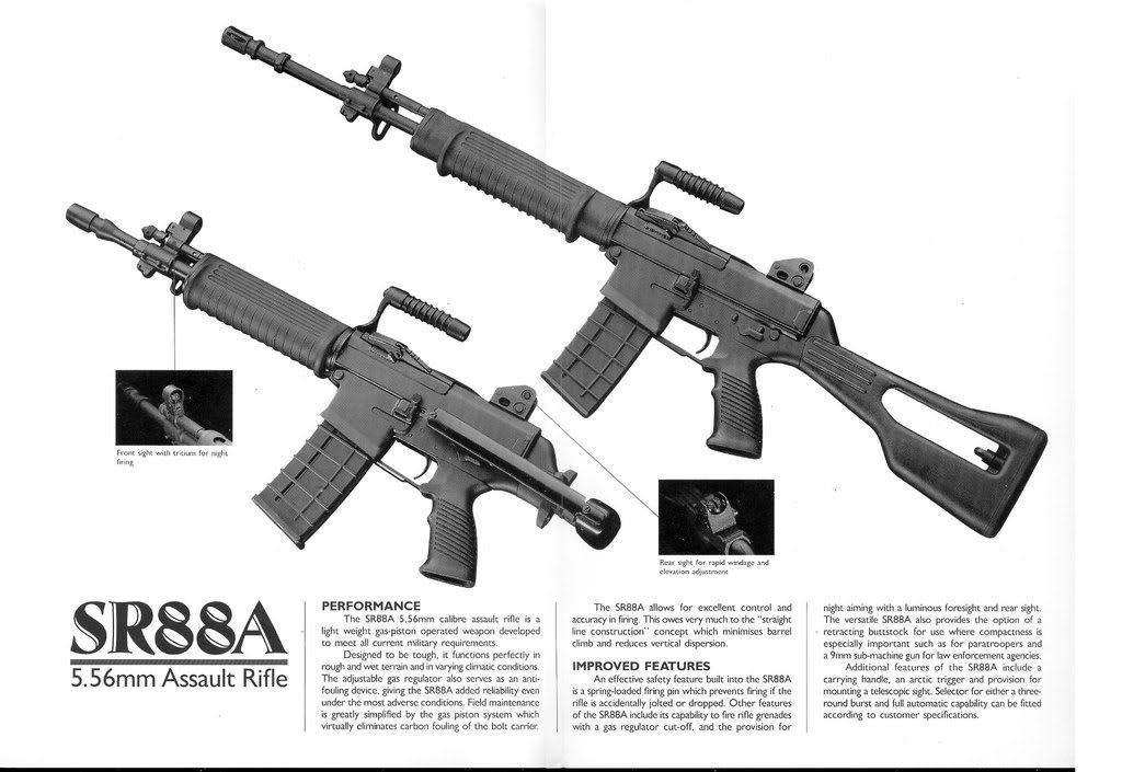 SR 88A assault rifle chambered in 5.56mm