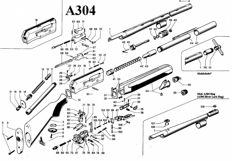 Beretta A304 diagram
