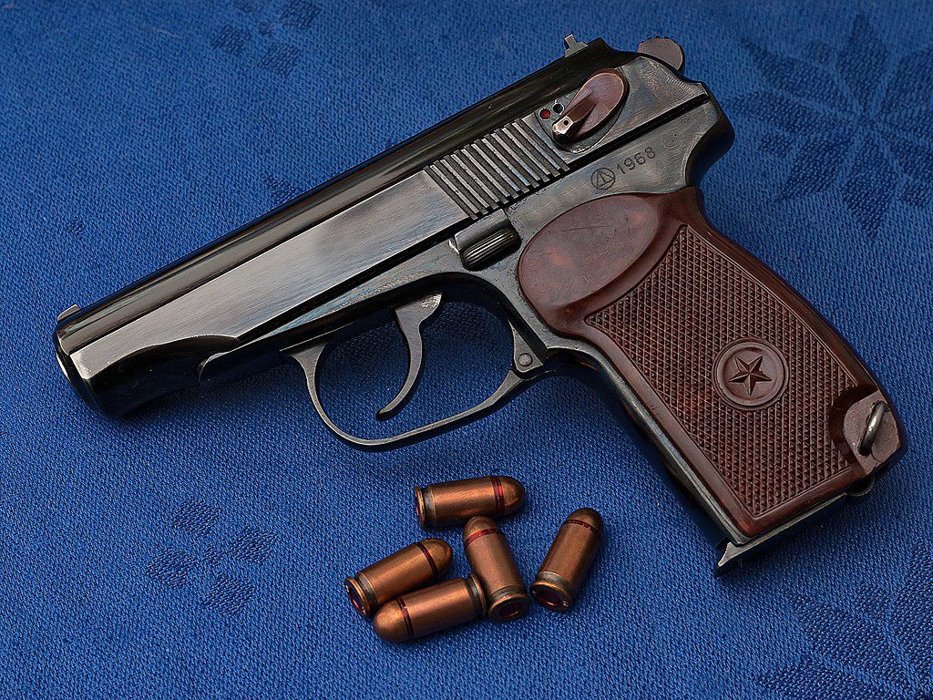 PM Makarov pistol chambered in 9x18mm Makarov