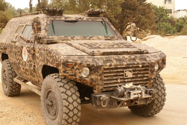 Lebanese Armed Forces NIMR II, an earlier variant of the NIMR vehicles designed for the harsh desert climate 