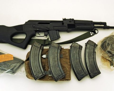 Bulgarian SLR-95 rifle chambered in 7.62x39mm