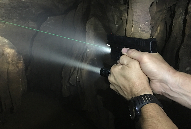 Shooting with a flashlight techniques