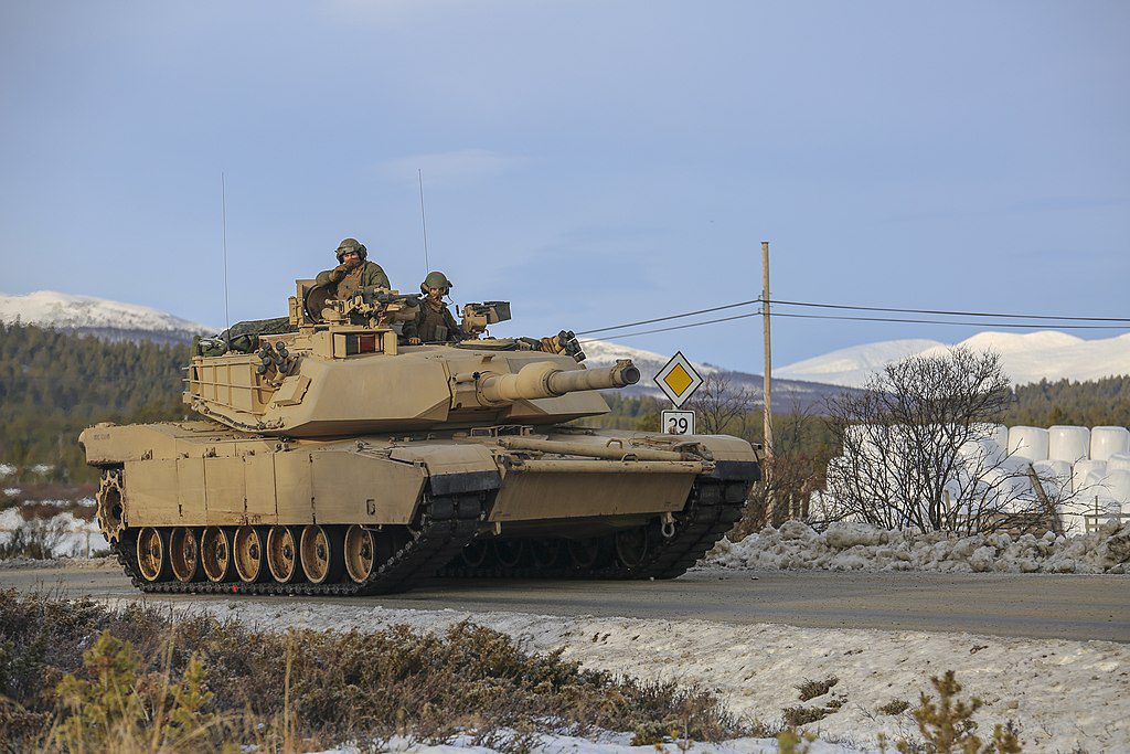 M1 Abrams during the Trident Juncture 18
