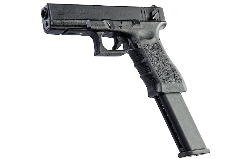 Glock 18C with extended magazine