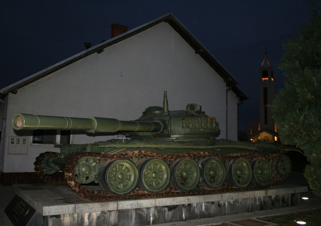 M-84 as the monument in Vukovar, Croatia 