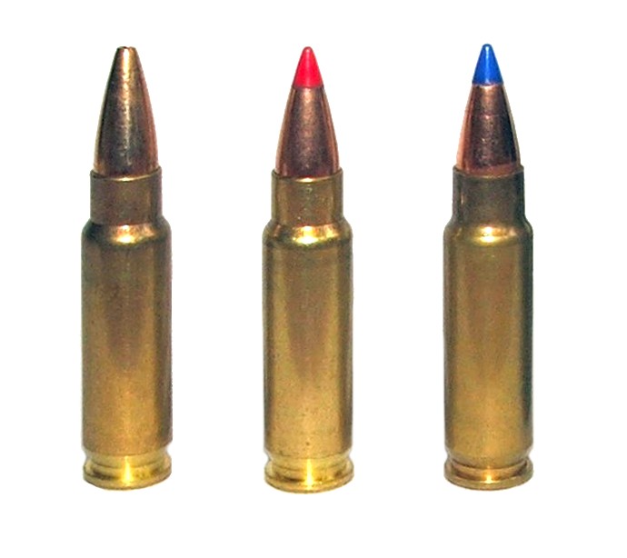 From left to right: SS195LF hollow point, SS196SR V-Max, and SS197SR V-Max