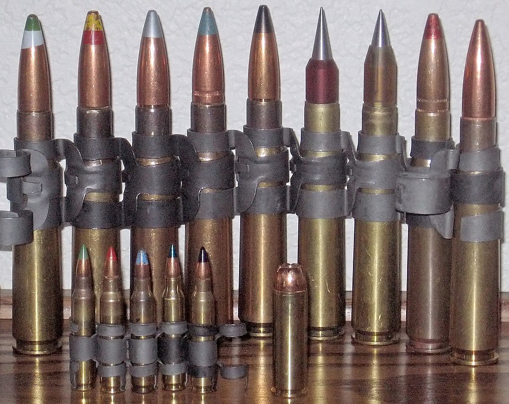 Ammo types used for M2 Browning .50 cal machine gun