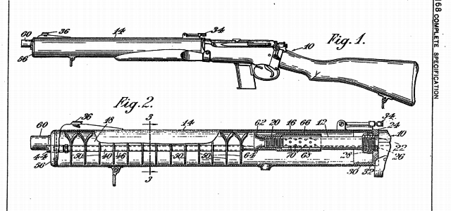 De Lisle Commando Carbine schematic view