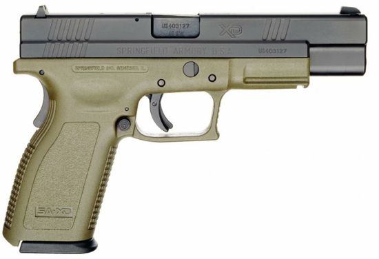 HS2000 pistol chambered in 9 mm in dual-tone