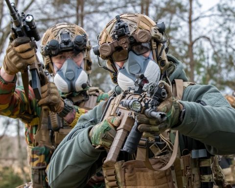 Operators from Belgian Special Forces Group during the Breacher course 2 (Photo: Michiel Peeters)