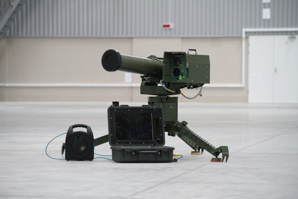 A Belarus Shershen ATGM on a tripod