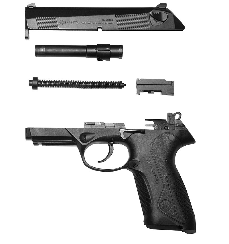 Beretta PX4 Storm stripped to basic parts