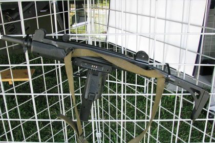 ERO is Croatian submachine gun chambered in 9x19 mm and based on Israeli UZI