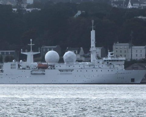 French Navy Dupuy de Lome intelligence ship