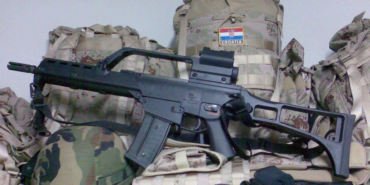 G36KV is also used as primary weapon in Croatian Army