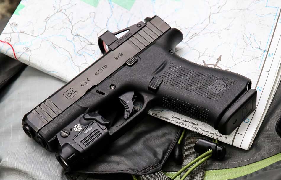 Glock 43X MOS semi-automatic handgun