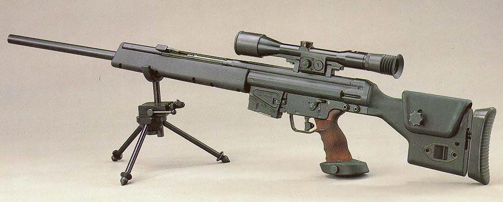 Heckler and Koch PSG1 on tripod