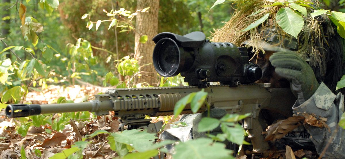 M110 SASS with AN/PVS-10 sniper night sight