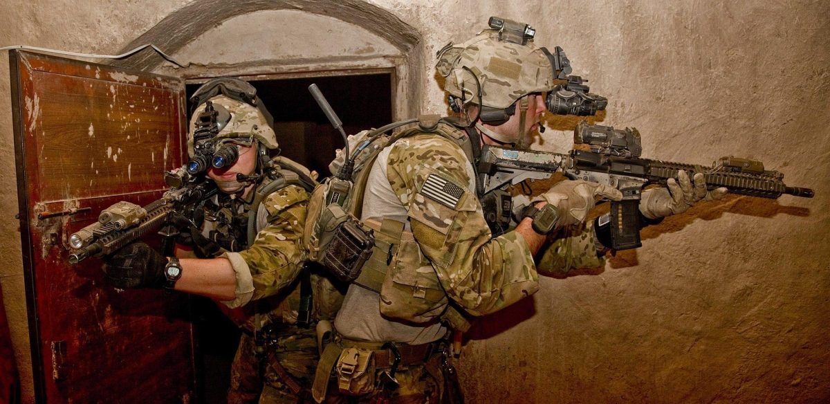 Operators with an M4A1 SOPMOD Block II in Afghanistan in 2012