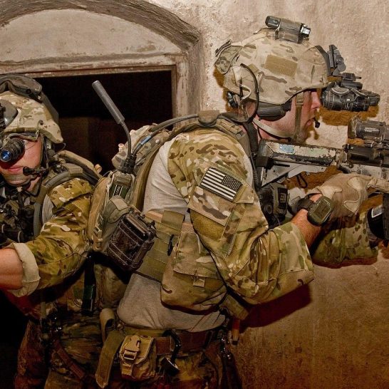 Operators with an M4A1 SOPMOD Block II in Afghanistan in 2012