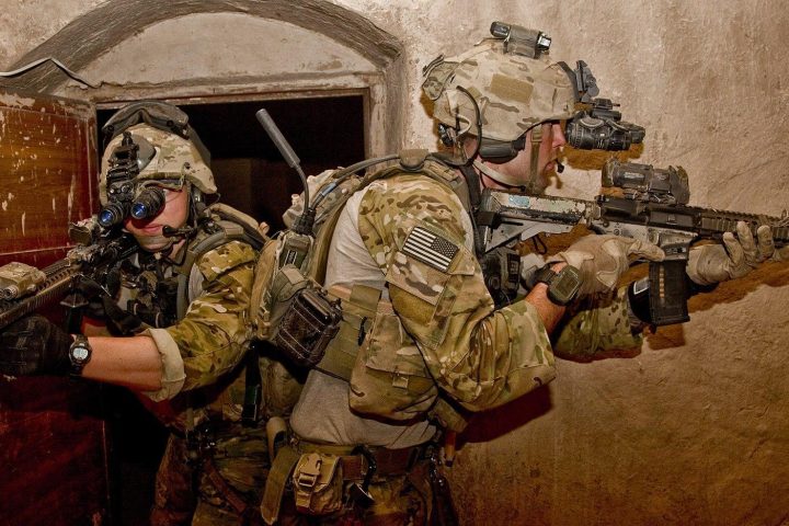 Operators with an M4A1 SOPMOD Block II in Afghanistan in 2012